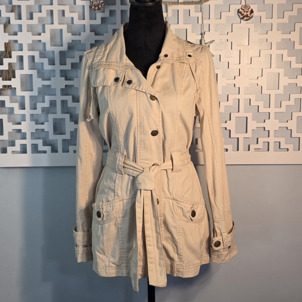 NEU Look Outer Wear Women Jacket Coat Large Cream M